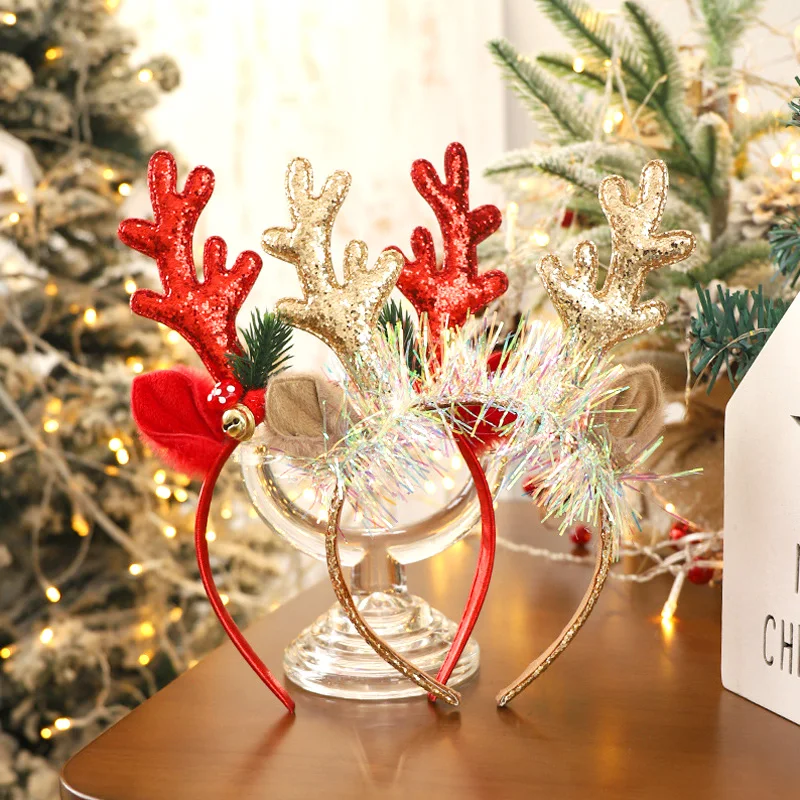 Popular Glittery Reindeer Antl - Reindeer Antlers Headband ulasan dan harga