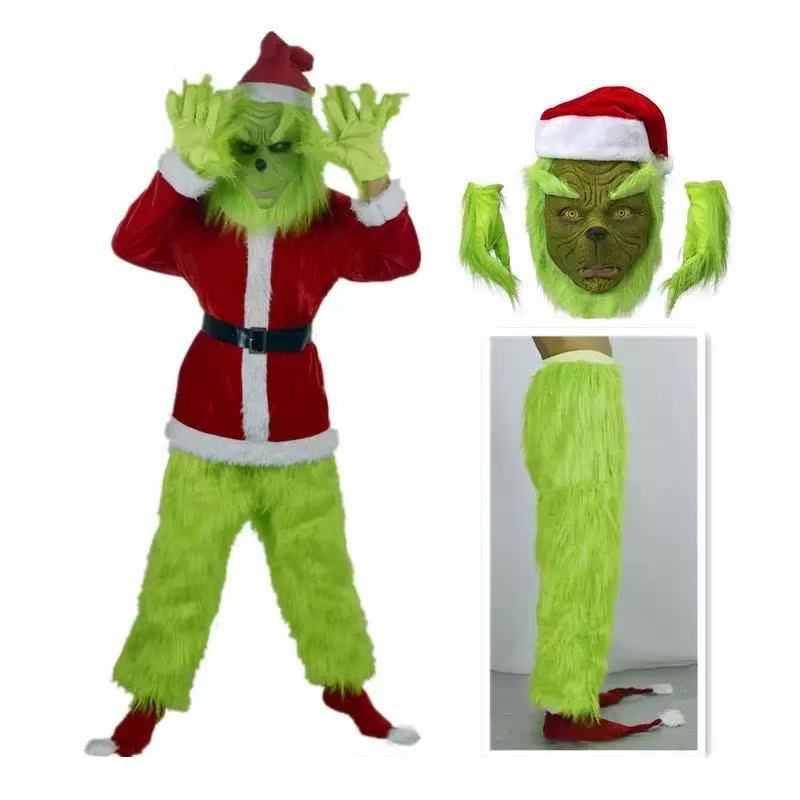 Merry Christmas Grinch Cosplay - Santa Hat Plush ulasan dan harga