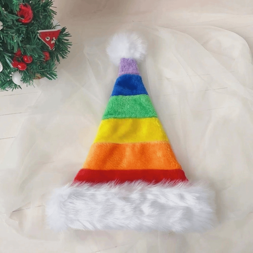 Simple Stripe Plush Christmas  - Santa Hat Plush ulasan dan harga
