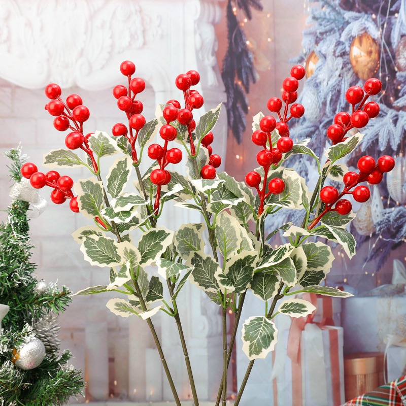 45cm Simulated Red Berry Plant - Christmas Wreath Fake ulasan dan harga