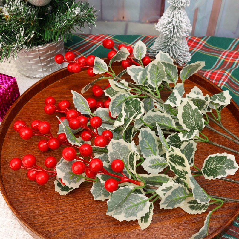 45cm Simulated Red Berry Plant - Christmas Wreath Fake ulasan dan harga