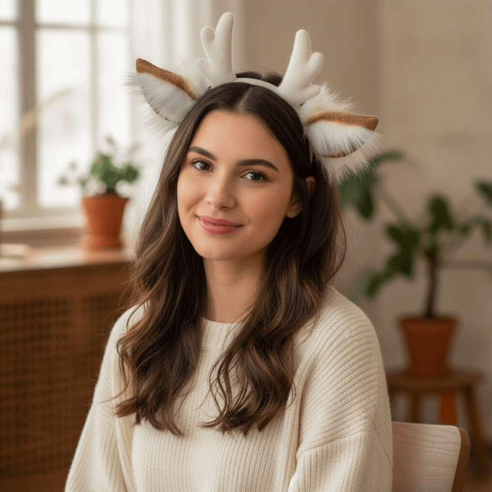 Antler Headband Handmade Simul - Reindeer Antlers Headband ulasan dan harga