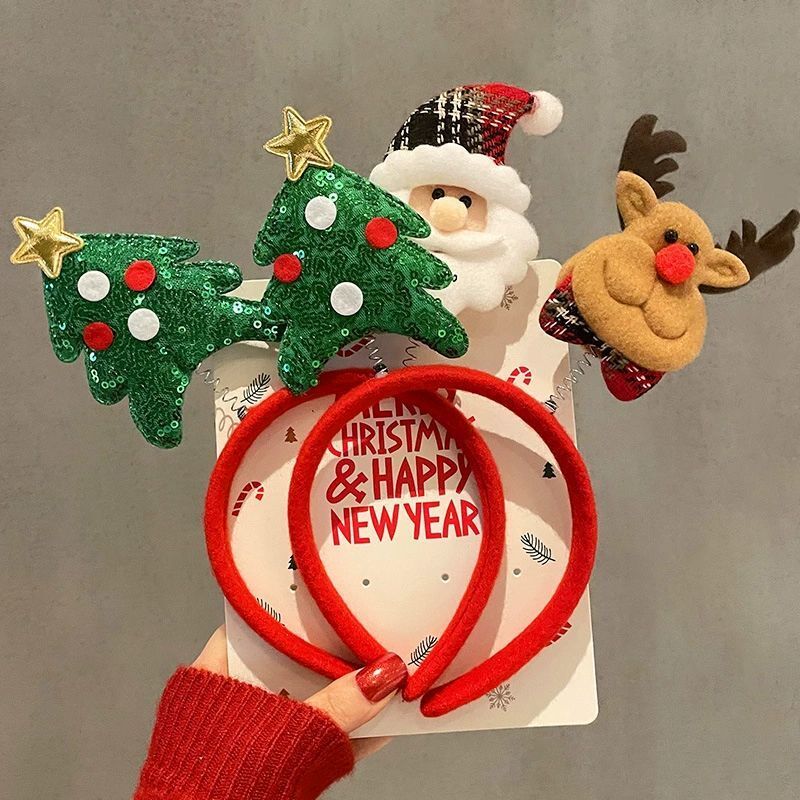 1-10pcs Christmas Headbands Sn - Reindeer Antlers Headband ulasan dan harga