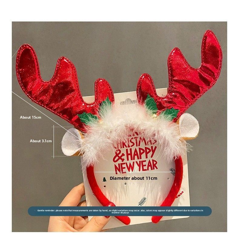 1-10pcs Christmas Headbands Sn - Reindeer Antlers Headband ulasan dan harga