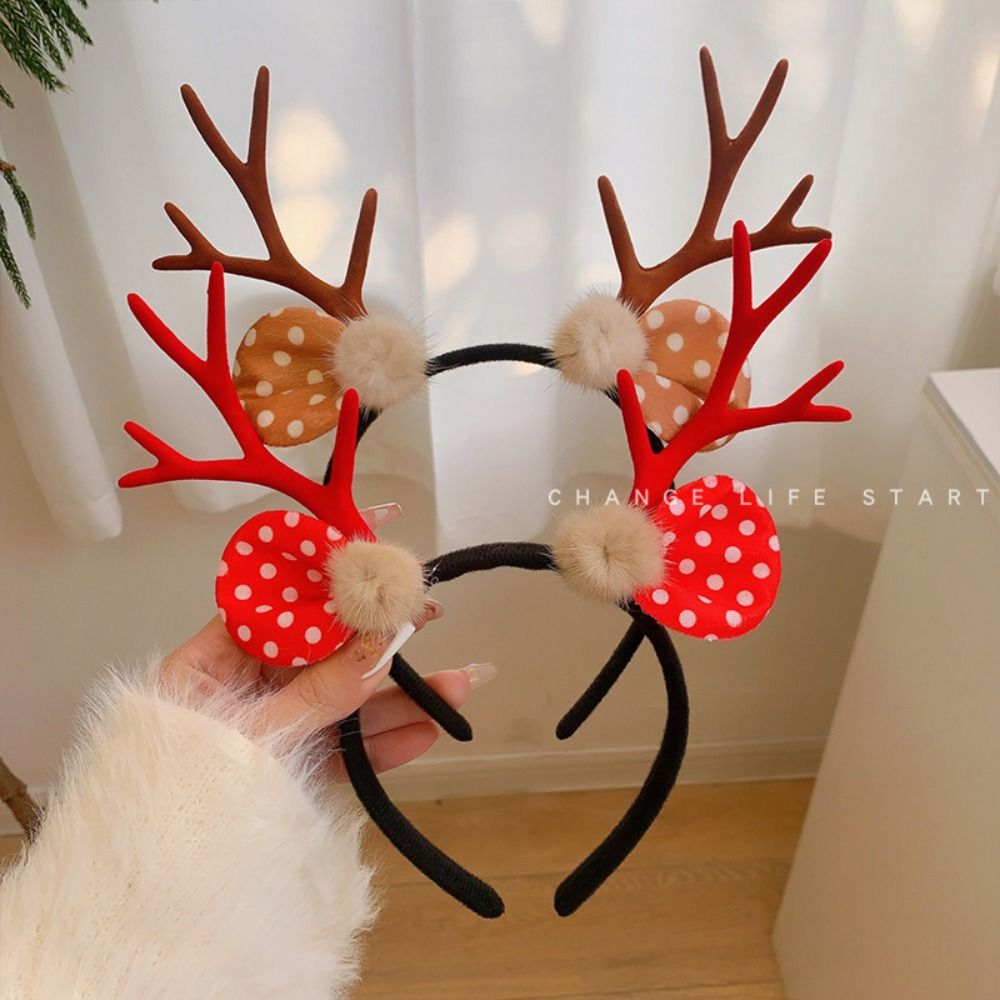 Fashion Shiny Christmas Headba - Reindeer Antlers Headband ulasan dan harga