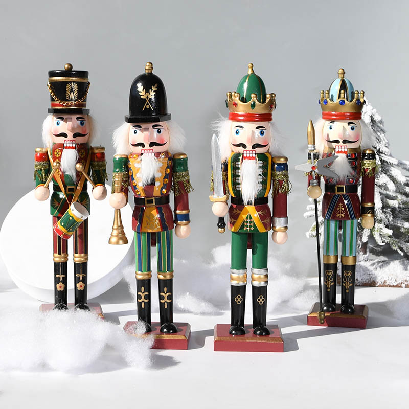 30CM Wooden Nutcracker Soldier - Nutcracker Figurine ulasan dan harga