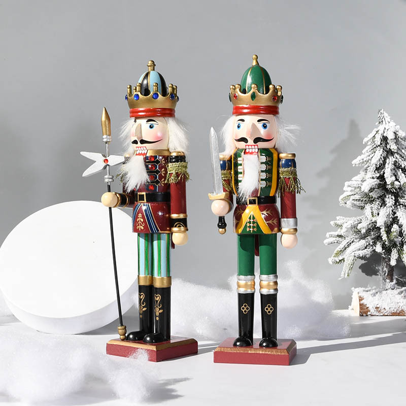 30CM Wooden Nutcracker Soldier - Nutcracker Figurine ulasan dan harga