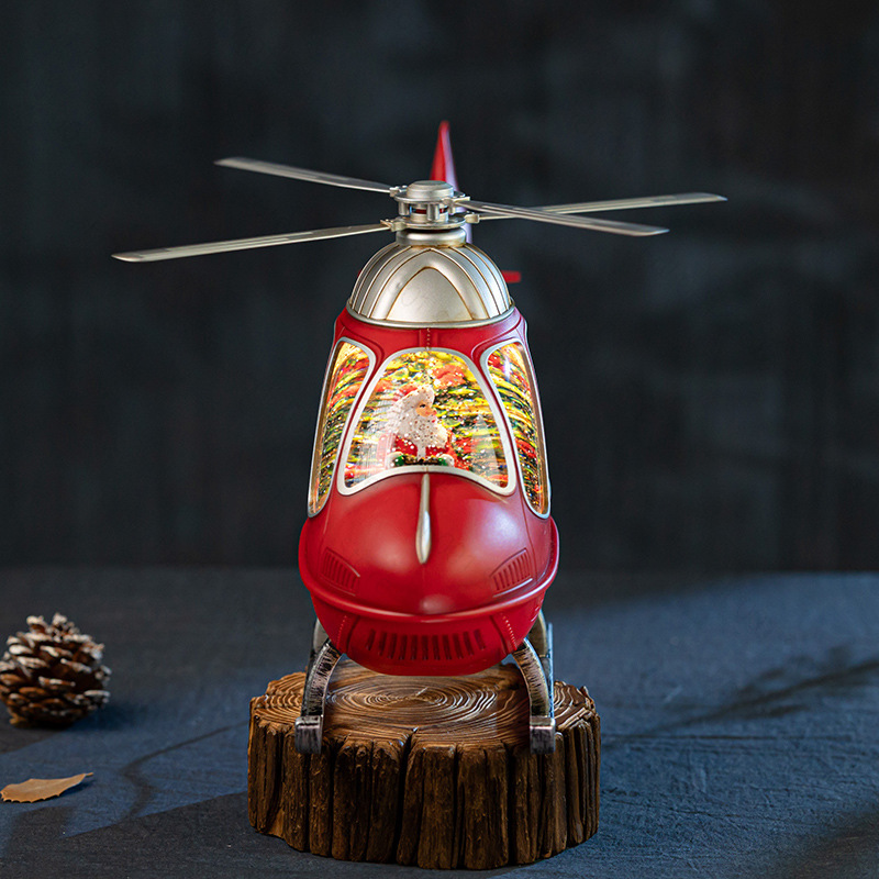 Christmas Helicopter Snow Glob - Snow Globe Musical ulasan dan harga
