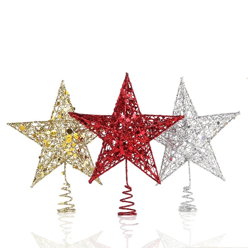 Glitter Iron Christmas Tree To - Star Tree Topper ulasan dan harga